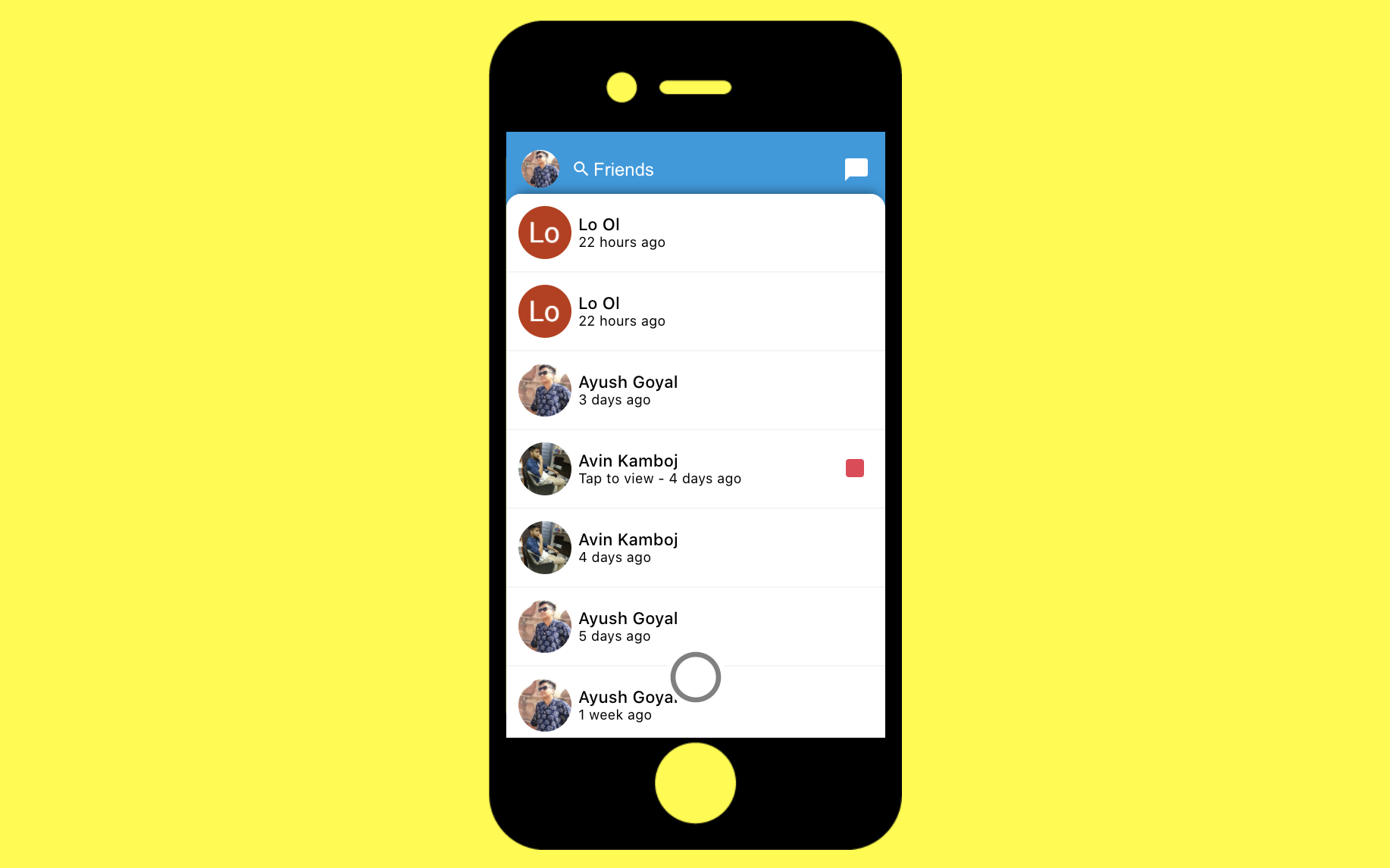 Snapchat Clone (React JS)